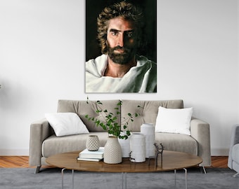 Jesus Wall Art, Jesus Canvas Art, King Jesus, Christian Wall Art,  Jesus Portrait, Jesus Art, Jesus Face, Christ Watercolor, Christ Art
