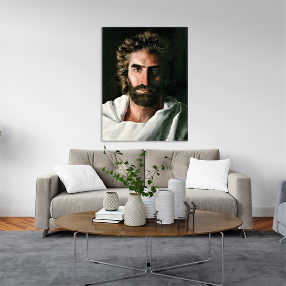 Jesus Wall Art, Jesus Canvas Art, King Jesus, Christian Wall Art,  Jesus Portrait, Jesus Art, Jesus Face, Christ Watercolor, Christ Art
