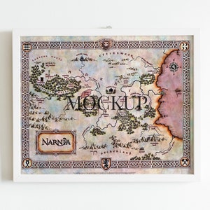 Narnia, Narnia Karte, Narnai Druckbar, Narnia Karte Poster, Fantasie Karte Drucken, druckbare Wandkunst, Kinderzimmer Wandkunst, Geschenk für Kinder, Weihnachtsgeschenk