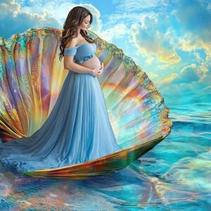 4 Pregnancy Digital Backdrops, Maternity Photography Virtual Background ...