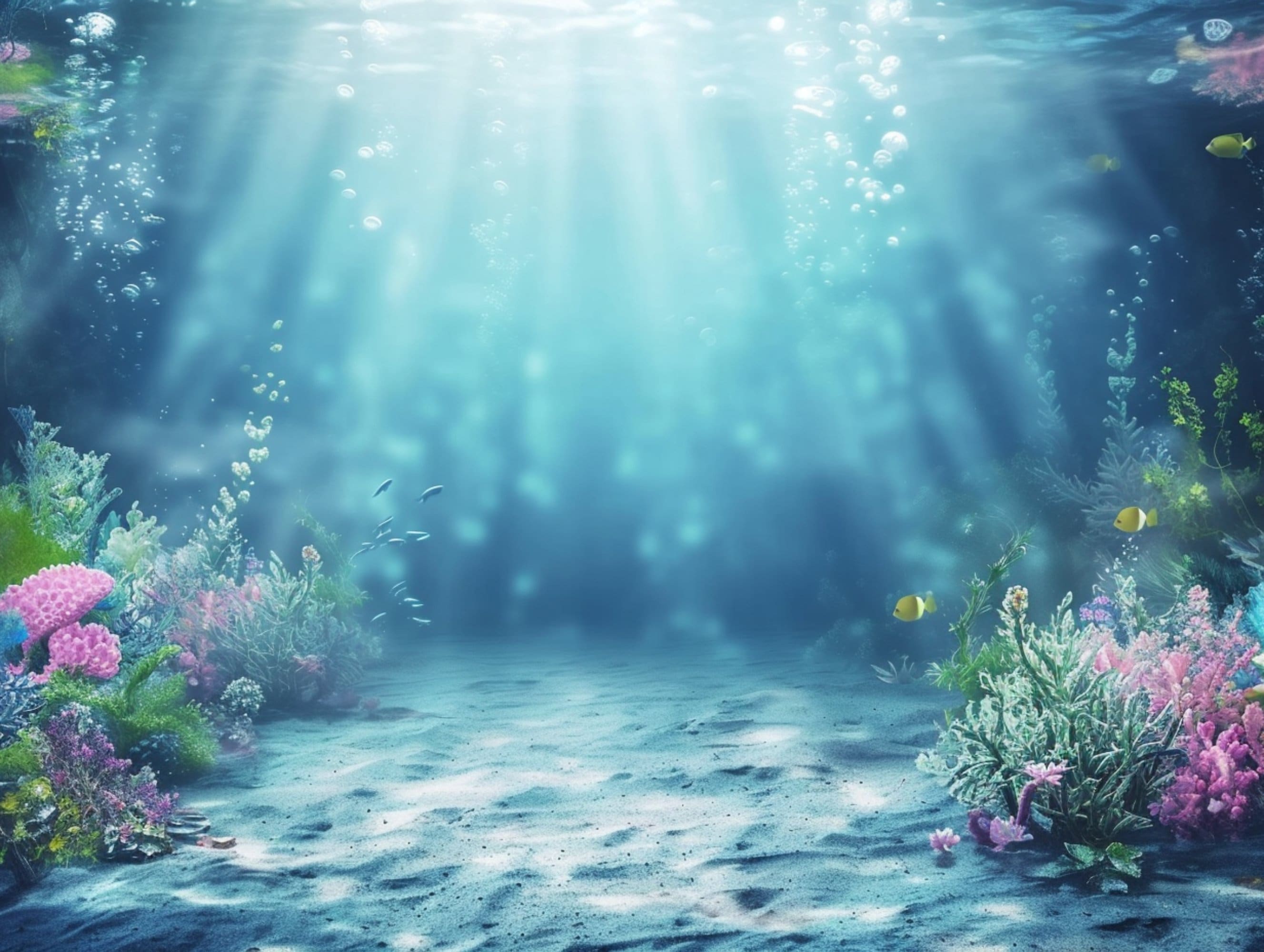 10 Ocean DIGITAL Backdrop, Fish Background, Mermaid Party Decor ...