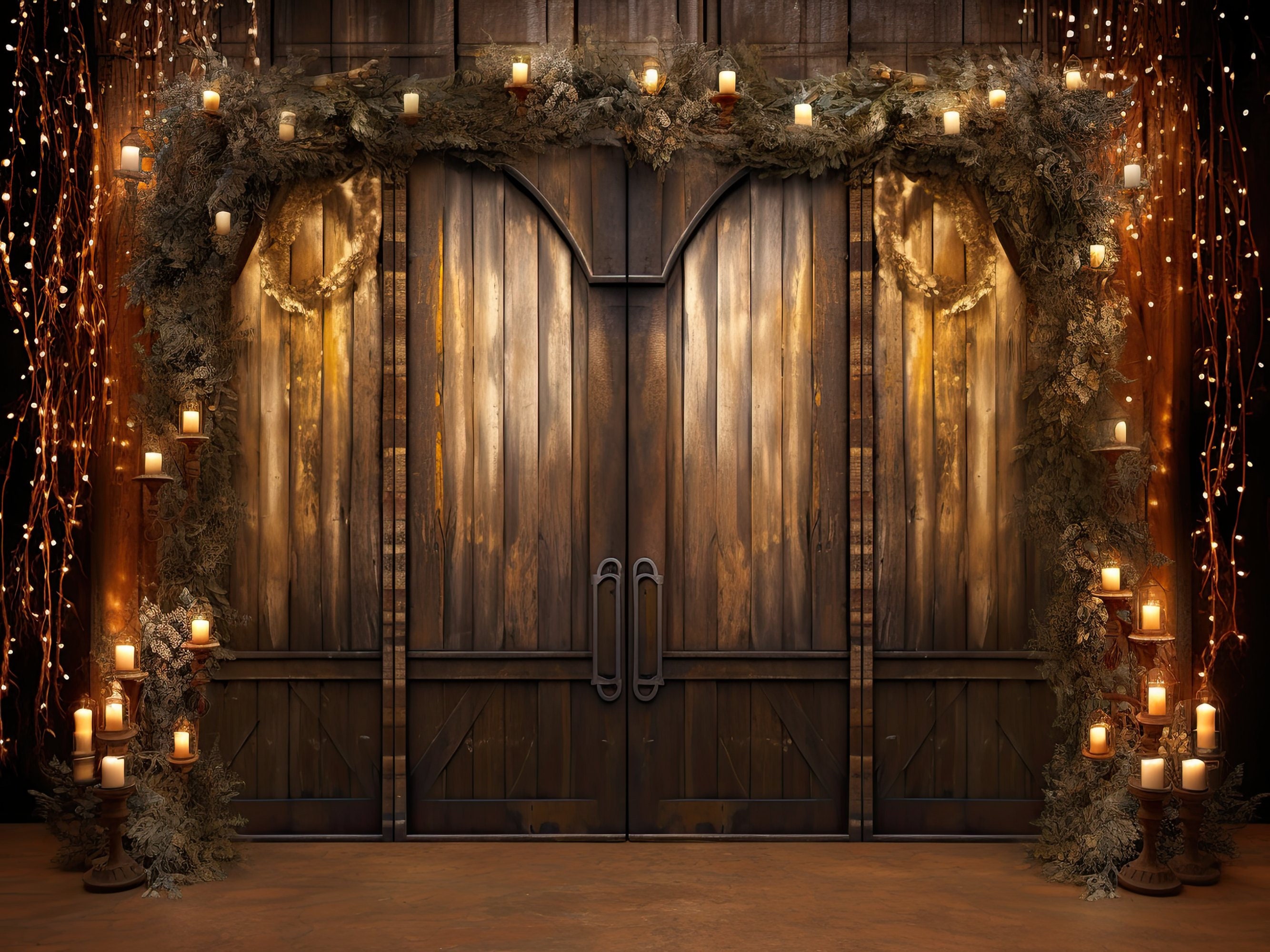 Wooden Barn Rustic Digital Backdrop, Boho Wedding, Western Wedding ...