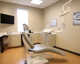 Zoom virtual dental clinic background for dentist office, zoom background for online meetings, zoom online conference digital download