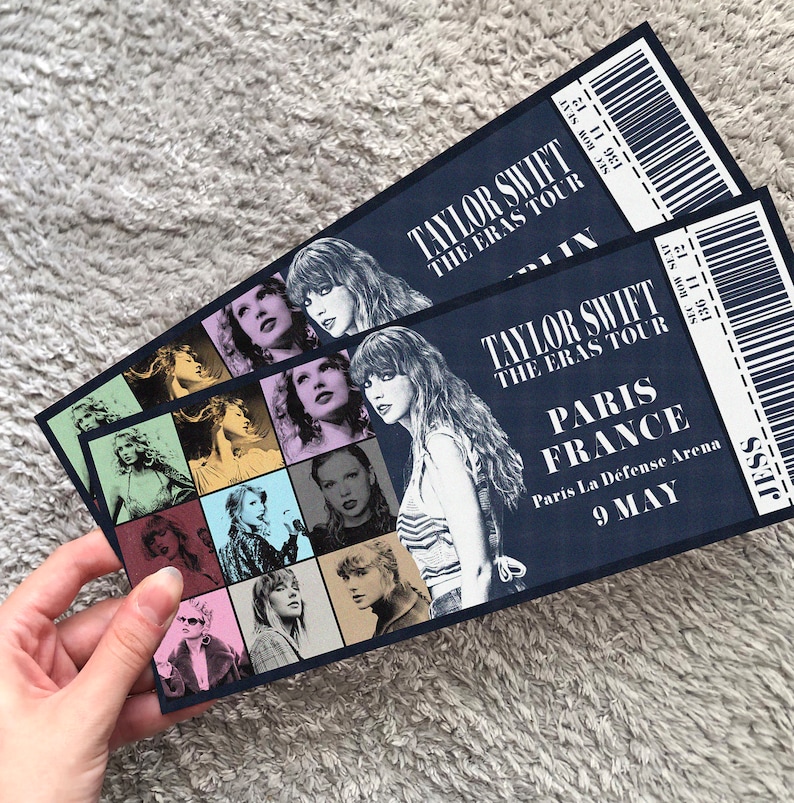 Taylor Eras Souvenir Concert Ticket Personalized Souvenir Concert ...