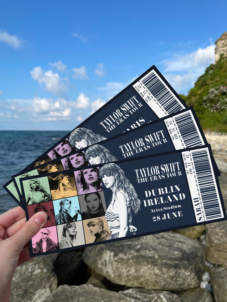 Taylor Eras Souvenir Concert Ticket Personalized Souvenir Concert ...