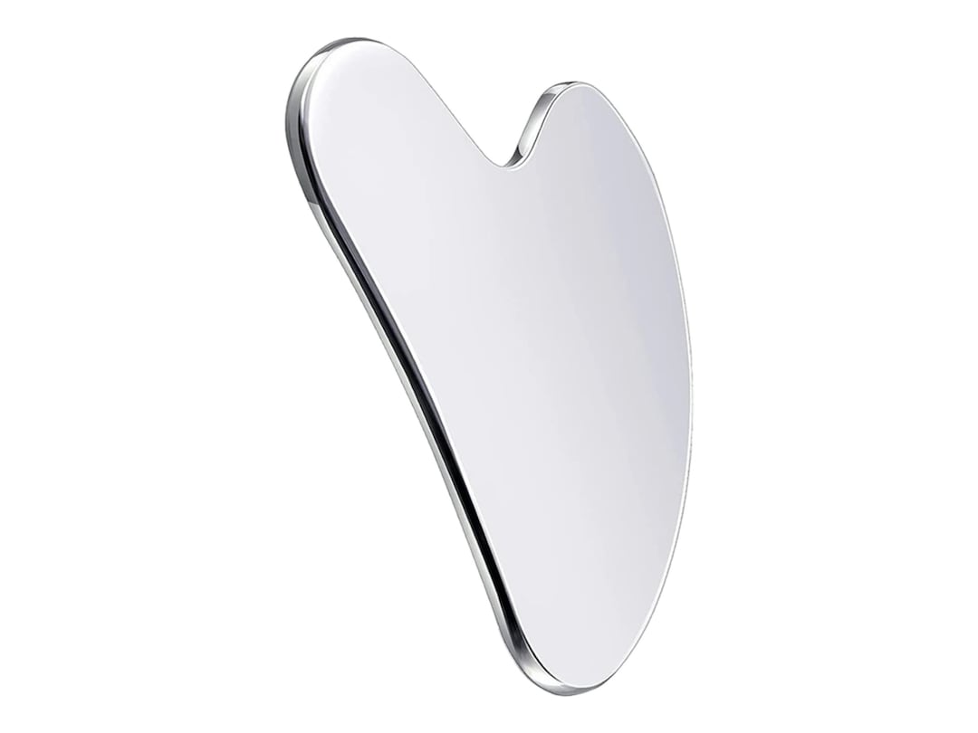 Stainless Steel Gua Sha Facial Tool Natural Universal Silver Etsy