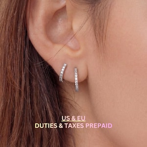 Hypoallergenic Titanium Hoop Earrings ASTM F136