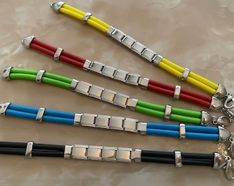 Italian Charm Armband Set - 22 Teile Silber Mit Öffnungswerkzeug & Starterband