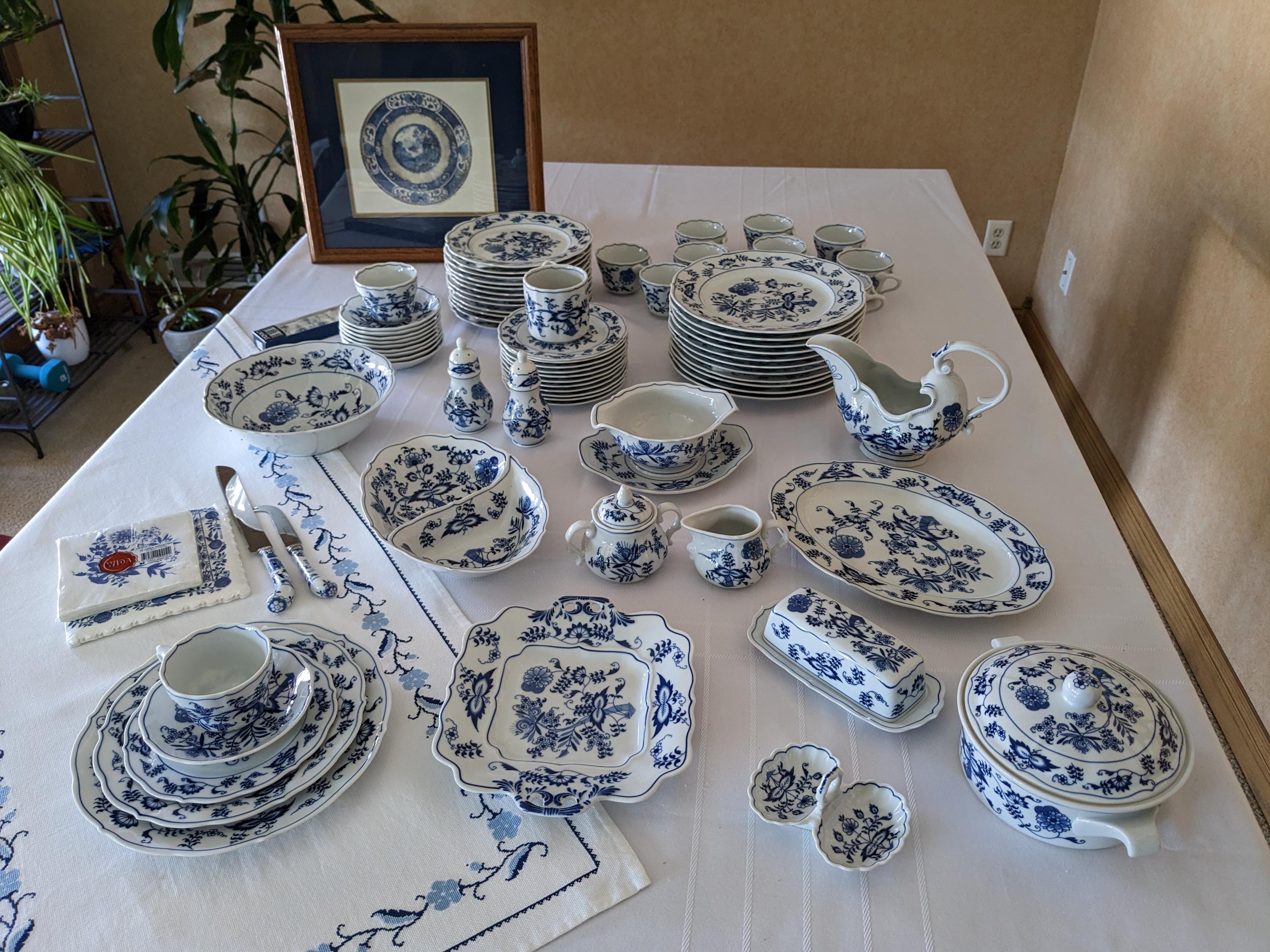 Platter Blue Danube Onion Pattern China Blue Danube China