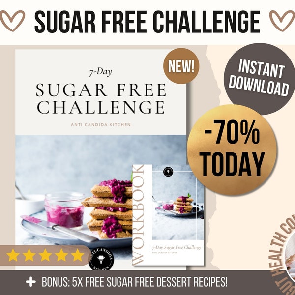 7-Day Sugar Free Challenge, How to Quit Sugar Ebook, Sugar-Free Diet Health Challenge, Stop Sugar Cravings Quit Sugar, Sugar Detox Food List