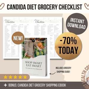 Candida Diet Grocery Shopping List, Healthy Groceries Checklist ...