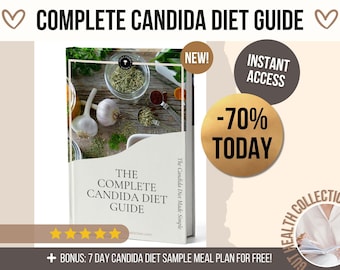 Przewodnik po przeroście Candida, Kompletny przewodnik po diecie Candida, E-book o diecie Candida, Czym jest przerost Candida, Przewodnik po zdrowiu jelit dla kobiet