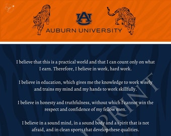 Auburn University Digital Print - Creed