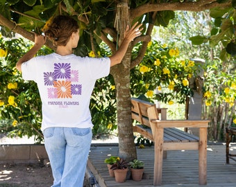 T-shirt met bloemkunst