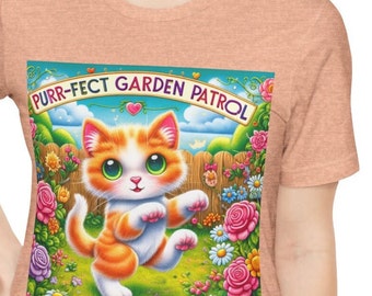 Camiseta de la Patrulla del Jardín de Gatitos: Camiseta unisex, regalo para amantes de los gatos