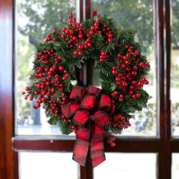 Christmas Wreaths for Front Door Etsy UK