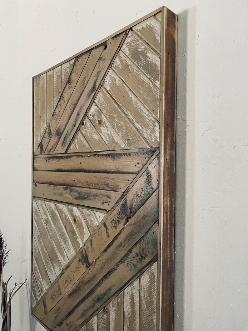 Reclaimed Wood Wall Art | Geometric 3D Sculpture - Etsy
