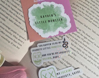 Pegatinas de RINA KENT: Pegatinas de Kiss The Villain, con licencia, paganas, pegatinas literarias, pegatinas para Kindle, Legacy Of Gods, romance oscuro