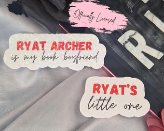 Ryat Archer Stickers/ Officially Licensed/ Shantel Tessier Merch/ The Ritual/ Kindle Sticker/ Bookish Sticker/ LORDS/ Dark Romance