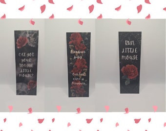 Officially Licensed/ Haunting Adeline Bookmark/ Zade Meadows Bookmark/ Hunting Adeline Merch/ H.D.Carlton Merch/ Dark Romance Bookmark