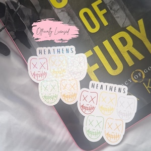 Rina Kent Merch/ Legacy Of Gods/ Officially Licensed/ Heathens/ Bookish Stickers/ Kindle Stickers/ Bookish Gift