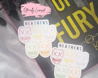 Rina Kent Merch/ Legacy Of Gods/ Officially Licensed/ Heathens/ Bookish Stickers/ Kindle Stickers/ Bookish Gift