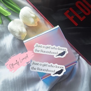 Just a Girl Who Loves The Ravenhood Sticker - Officially Licensed - KATE STEWART Merch - The Ravenhood Merch - Kindle Sticker - Bookish Gift