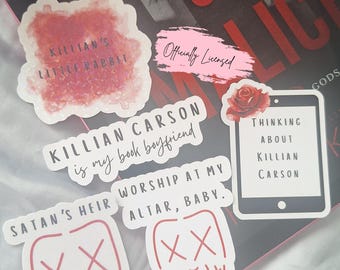 Rina Kent Merch/ God Of Malice Stickers/ Officially Licensed/ Killian Carson/ Bookish Stickers/ Kindle Stickers/ Legacy Of Gods