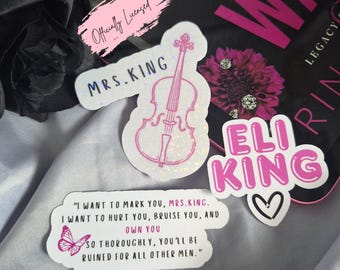 God Of War Stickers/ Officially Licensed/ Rina Kent Merch/ Eli King/ Bookish Stickers/ Kindle Stickers/ Legacy Of Gods/ Bookish Gift