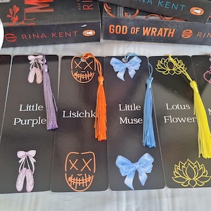 Legacy Of Gods Bookmarks/ Officially Licensed/ RINA KENT Merch/ Legacy Of Gods Merch/ Dark Romance Bookmark/ Bookish Gift/ Book Lover