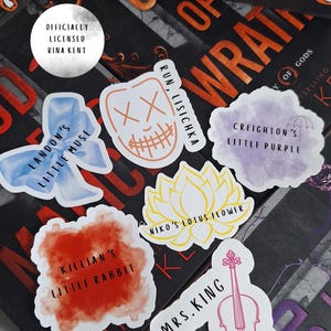 Rina Kent Merch/ Legacy Of Gods/ Officially Licensed/ Bookish Stickers/ Kindle Stickers/ Gift For Book Lover/ Sticker Bundle