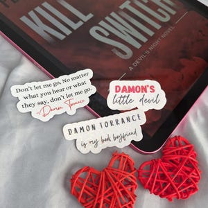 Damon Torrance Stickers: Penelope Douglas Kill Switch, Kindle Sticker, Book Merch
