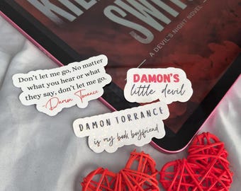 Damon Torrance Stickers: Penelope Douglas Kill Switch, Kindle Sticker, Book Merch
