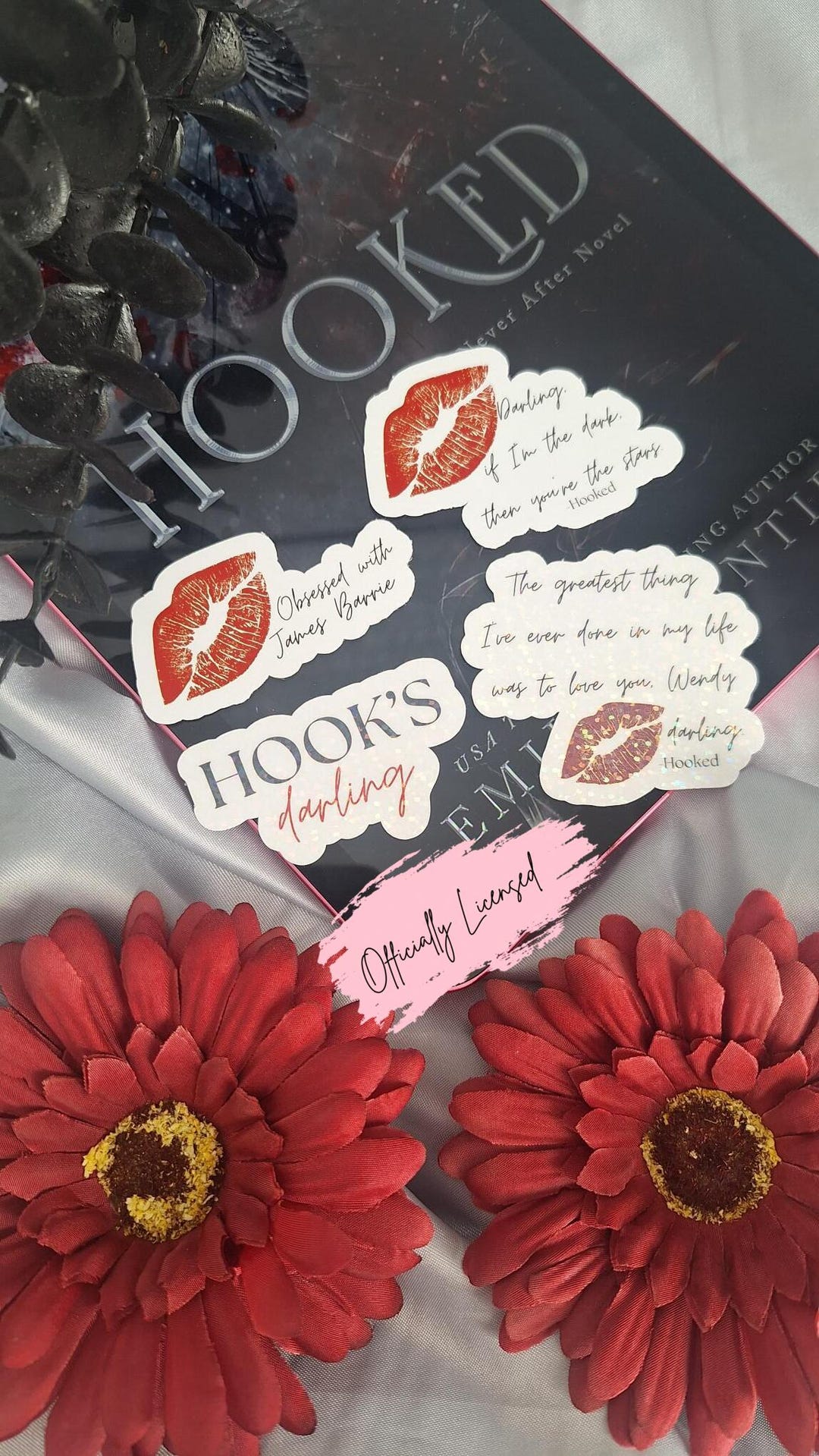 Hooked Book Stickers: Emily Mcintire Merch, Licensed, Never After ...