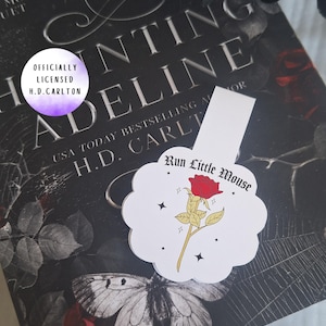 Haunting Adeline Bookmark/ Magnetic Bookmark/ Officially Licensed/ H.D.Carlton Merch/ Dark Romance Bookmarks/ Zade Meadows/ Run Little Mouse