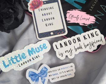 Rina Kent Merch/ God Of Ruin Stickers/ Officially Licensed/ Landon King/ Bookish Stickers/ Kindle Stickers/ Legacy Of Gods