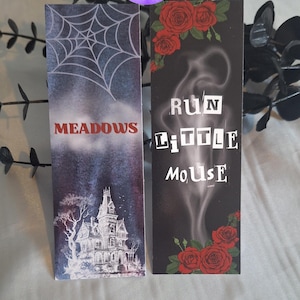 SALE Haunting Adeline Bookmarks/ Officially Licensed/ Zade Meadows Bookmark/ Run Little Mouse/ Meadows/ H.D.Carlton Merch/
