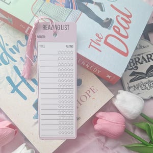 Reading List Bookmark/ Book Lovers/ Bookish Gift/ Book Review Bookmark/ Booktok/ Gift For Book Lover