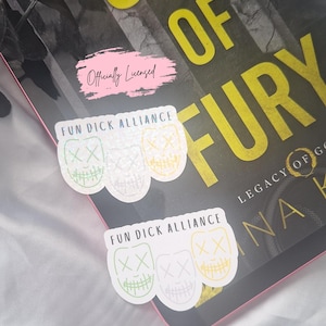Rina Kent Merch/ Legacy Of Gods Sticker/ Officially Licensed/ Kiss The Villain/ Bookish Stickers/ Kindle Stickers/ God Of Fury/ Dark Romance