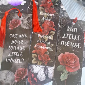 Haunting Adeline Bookmark/ Officially Licensed/ Zade Meadows Bookmark/ Hunting Adeline Merch/ H.D.Carlton Merch/ Dark Romance Bookmark