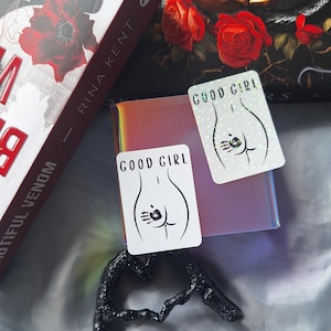 Good Girl Sticker/ Book Lover Sticker/ Bookish Kindle Vinyl Sticker/ Waterproof Sticker/ Bookish/ Gift For Book Lover/ Dark Romance