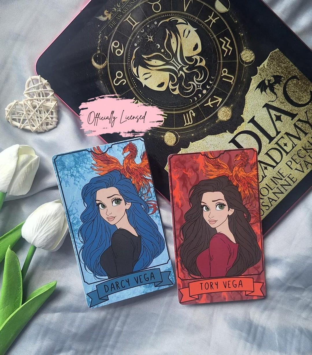 Zodiac Academy Tarot Card Style Print/ Darcy and Tory Vega Print