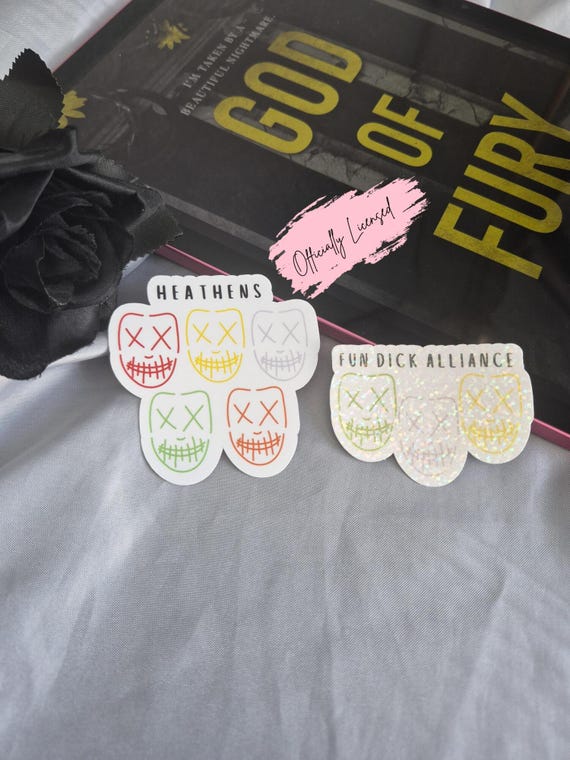 RINA KENT Merch: Legacy Of Gods/ Officially Licensed/ Heathens/ Bookish Stickers/ Kindle Stickers/ Bookish Gift/ Dark Romance