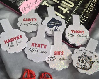 LORDS/ Spade Brothers/ Magnetic Bookmark/ Officially Licensed/ Shantel Tessier Merch/ Dark Romance Bookmarks/ I Vow You Vow We Vow