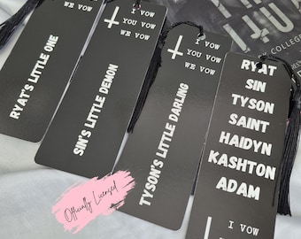 The Lords Bookmarks/ Officially Licensed/ Shantel Tessier Merch/ Dark Romance Bookmark/ Bookish Gift/ Book Lover/ I VOW