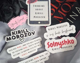 Rina Kent Merch/ Kirill Morozov Stickers/ Officially Licensed/ RinaVerse/ Bookish Stickers/ Kindle Stickers/ Dark Romance Merch/ Bookish
