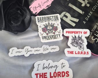 Shantel Tessier Stickers: Kindle Sticker, Licensed, I Vow, Barrington, Bookish Sticker, Book Merch - Dark Romance, Reader Gift