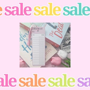 Reading List Bookmark/ Book Lovers/ Bookish Gift/ Book Review Bookmark/ Booktok/ Gift For Book Lover