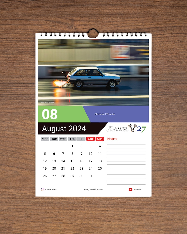 2024 Hanging Wall Calendar Drag Racing Dragster Car Etsy Australia