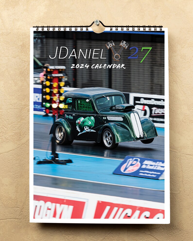 2024 Hanging Wall Calendar Drag Racing Dragster Car Etsy Australia